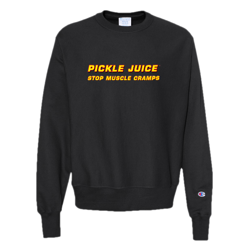 Stop Muscle Cramps Champion Crewneck The Pickle Juice Company, LLC
