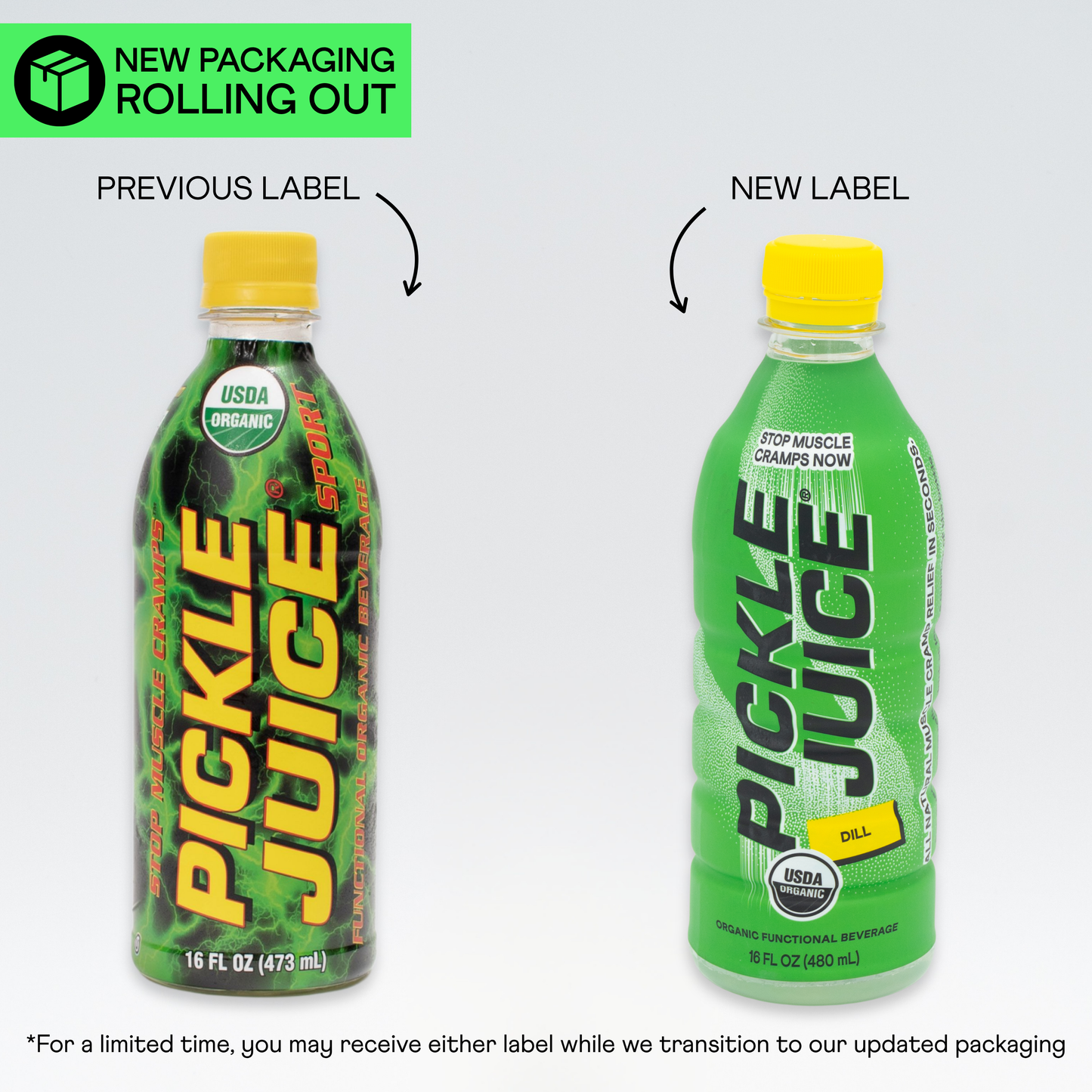 Pickle Juice Sport Dill Organic - 12 x 16 oz Bottle