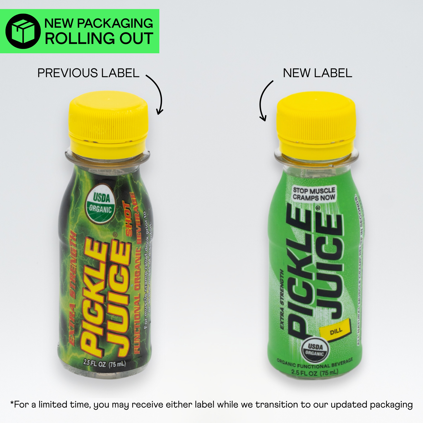 Pickle Juice Extra Strength Dill Organic - 12 x 2.5 oz Shot