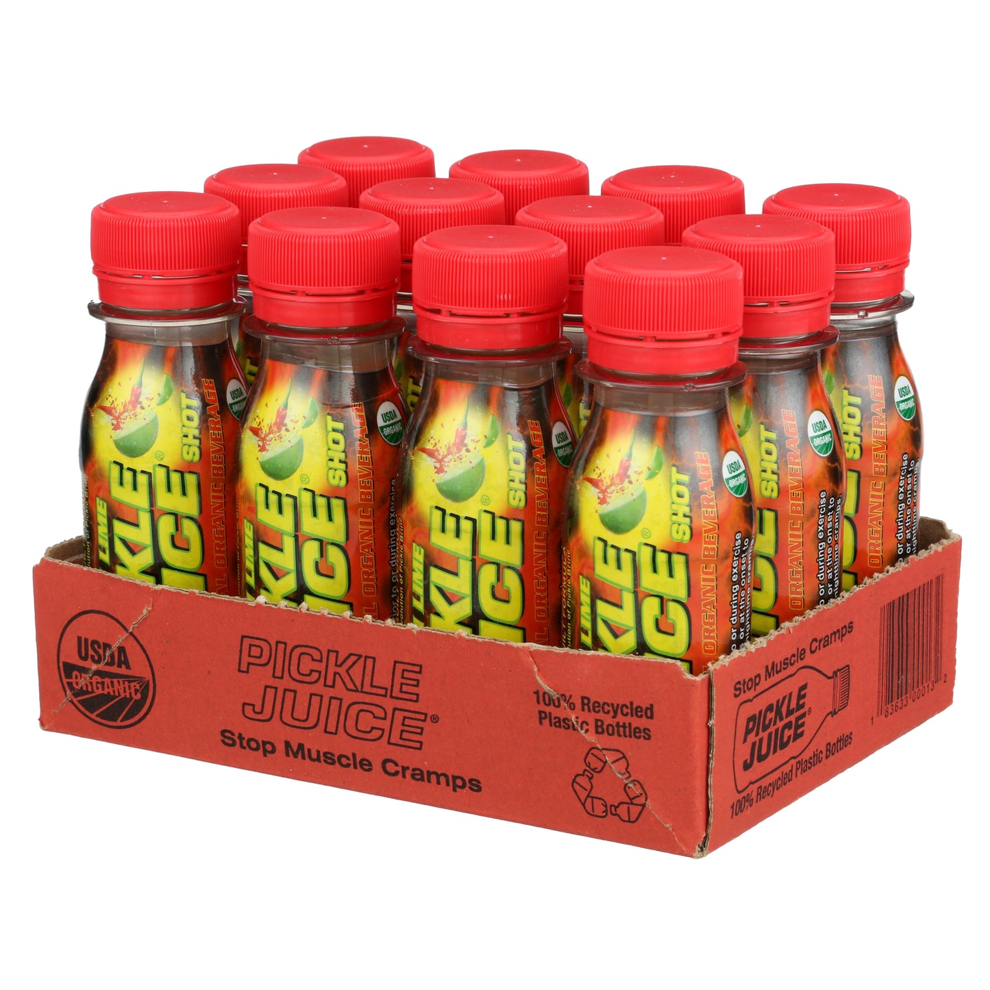 Pickle Juice Extra Strength Chili Lime Organic - 12 x 2.5 oz Shot