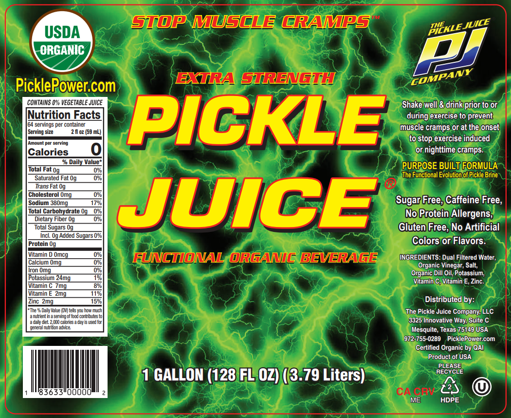 Pickle Juice Extra Strength Dill Organic - 1 g Bottle
